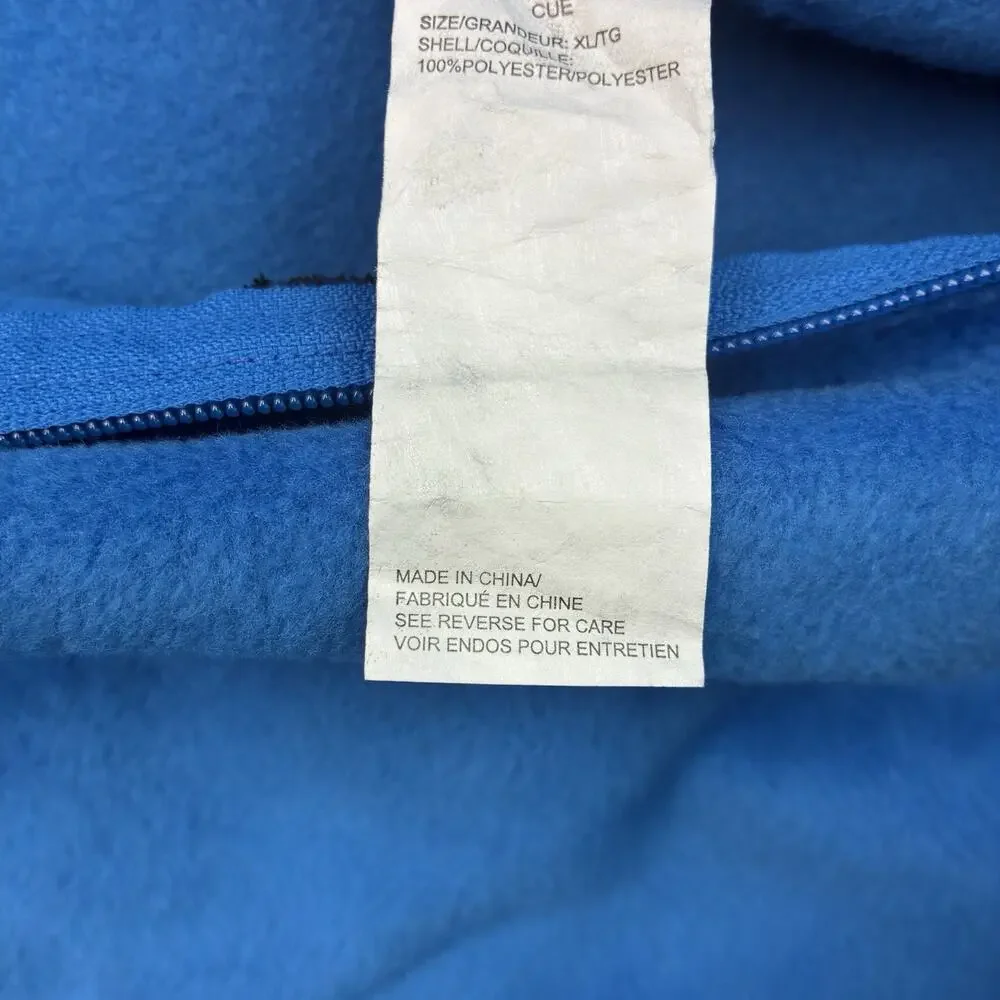Woolrich Men’s XL Fleece Vest Blue Full Zip Outdoor NWT
